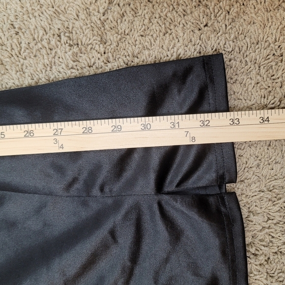 Lulus Treasured Sparkles Black Satin Rhinestone Backless Mini Dress, sz Large - Picture 14 of 16